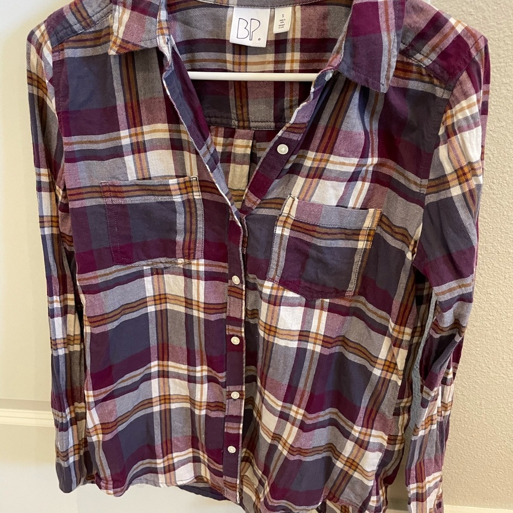 Button up flannel shirt